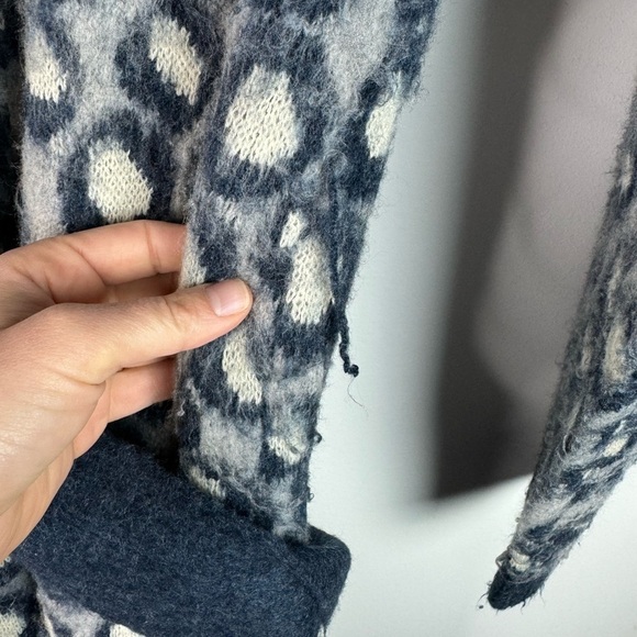Current / Elliott The Rick Cardigan in Brushed Leopard 1 or Small - Picture 8 of 10